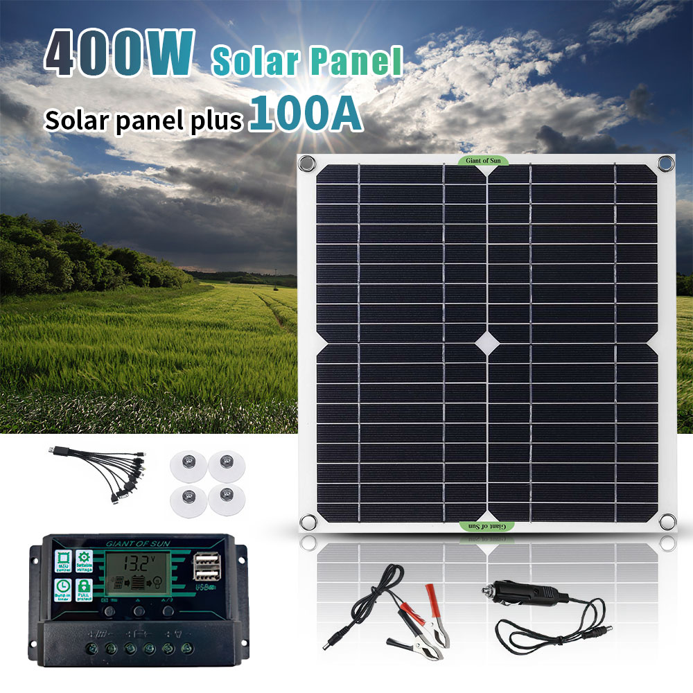 Rv Solar Kit 400W - Kit de Panel Solar Portátil de