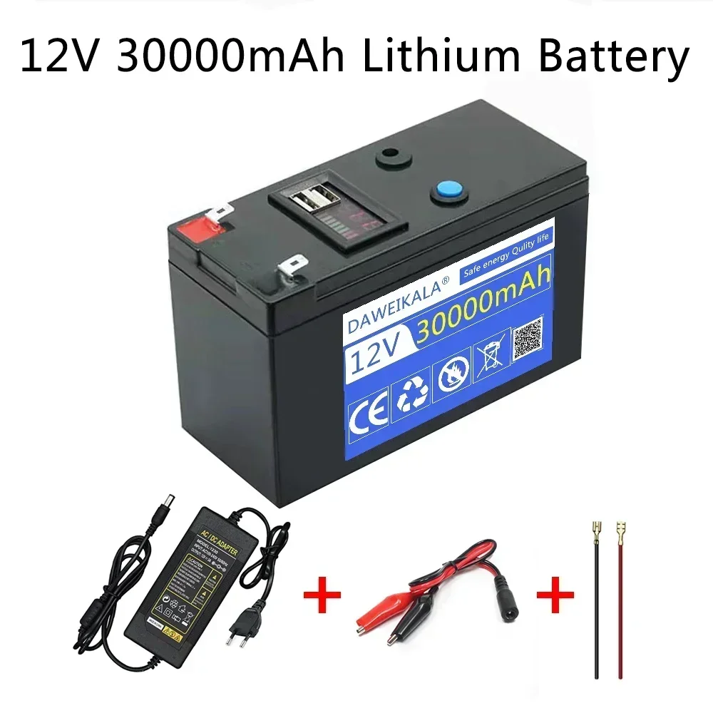 Renewable Energy Source - Batería de litio de 12V, 30Ah,