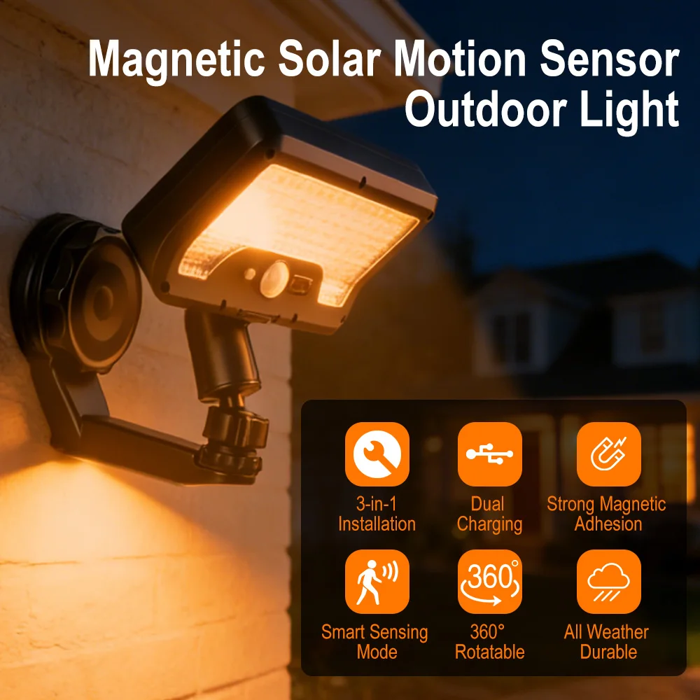 Luces Solares con Sensor de Mo - Waterproof Junction Box Solar reseña y precio