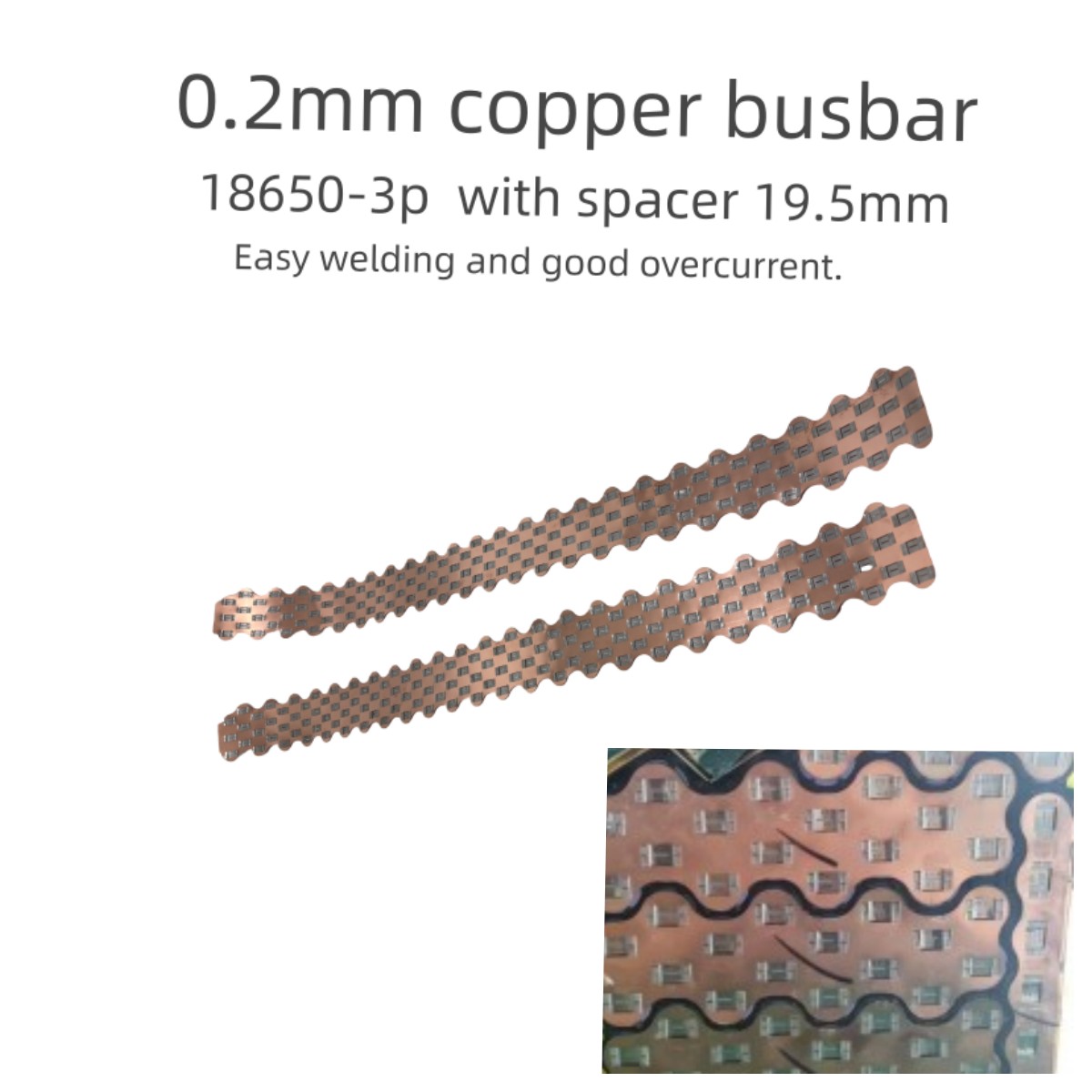 18650-3P W estilo barra colect - Bus Bar Copper reseña y precio