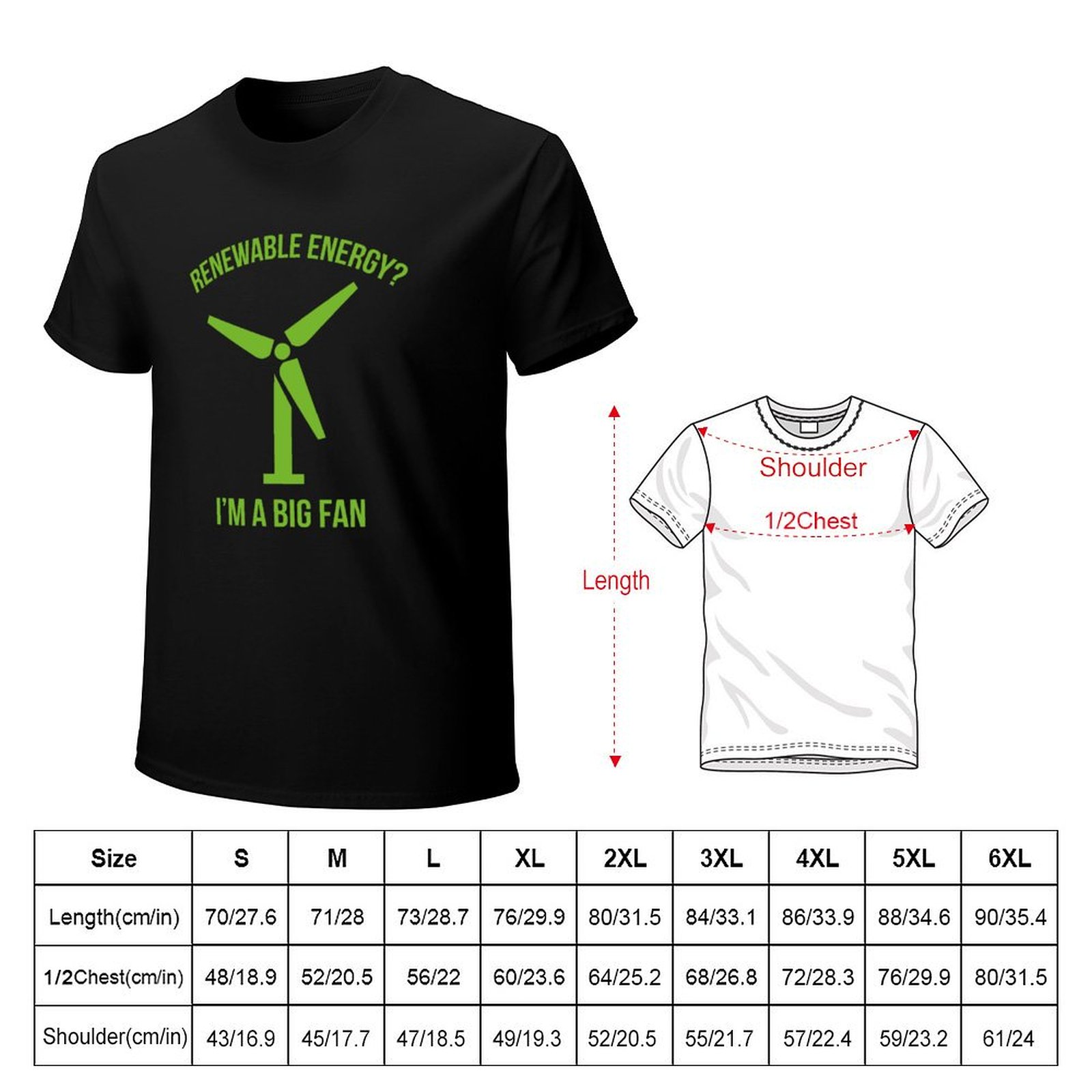 Camiseta de Energía Renovable, - Renewable Energy Work reseña y precio
